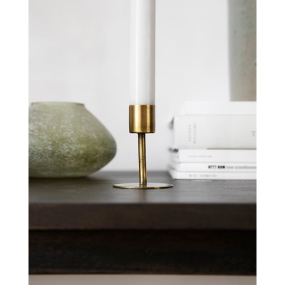 Bougeoirs en laiton antique House Doctor