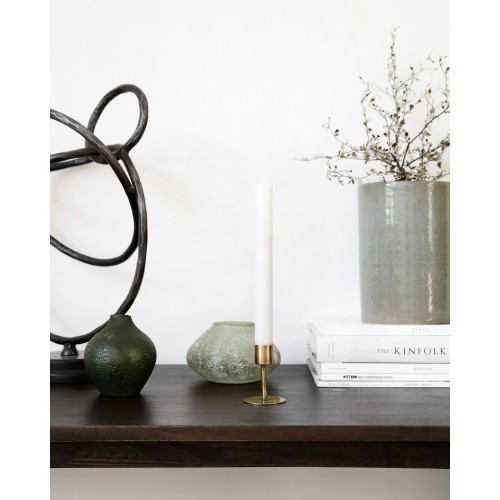 Bougeoirs en laiton antique