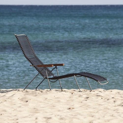 Chaise longue Click bleu foncé Houe