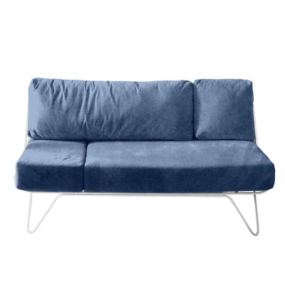 Canapé croisette en velours 2