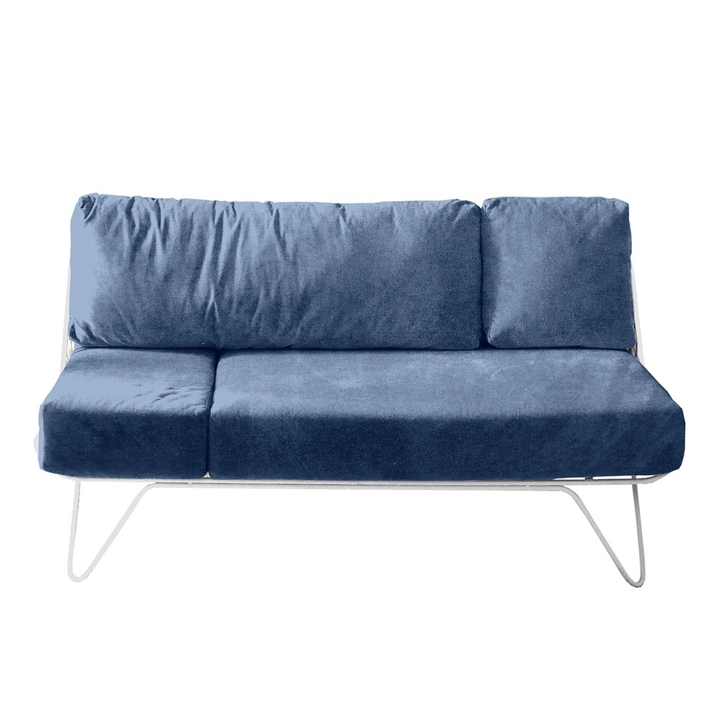 Canapé croisette en velours