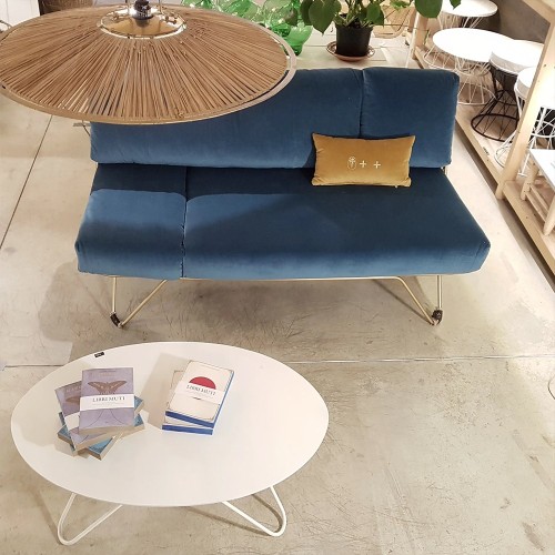 Canapé croisette en velours