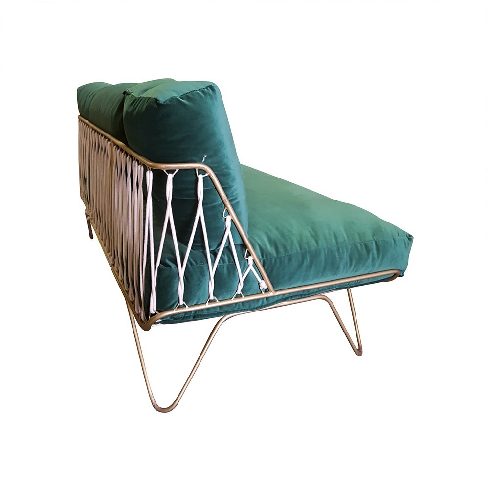 Canapé croisette en velours