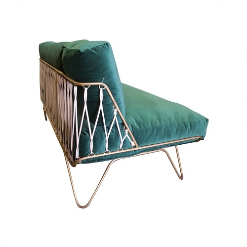 Canapé croisette en velours