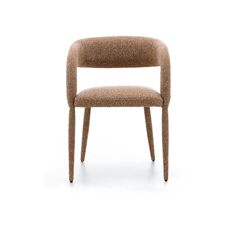 Chaise Ponte bouclette Caramel