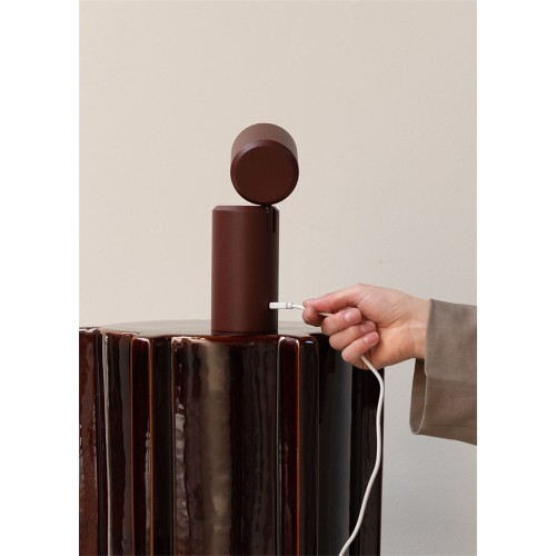 Lampe de table/applique Milan, bordeaux