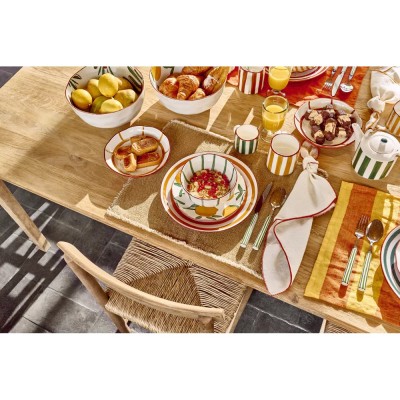 Ensaladera de porcelana Mykonos DIA 24×H11 óxido 2