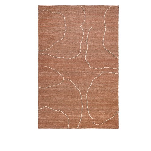 Tapis en jute Gesso-Terracotta