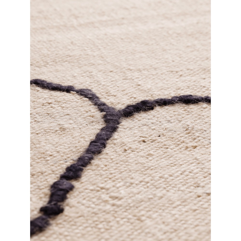 Tapis en jute Gesso-Blanc cassé