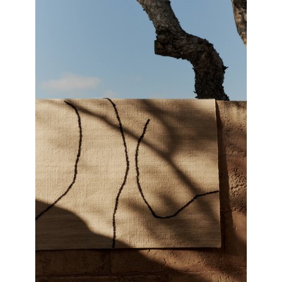 Tapis en jute Gesso-Blanc cassé