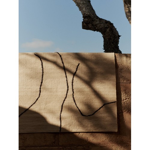 Tapis en jute Gesso-Terracotta