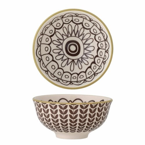 Assiette en érable, verte, en grès