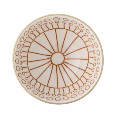 Assiette en érable, verte, en grès 2