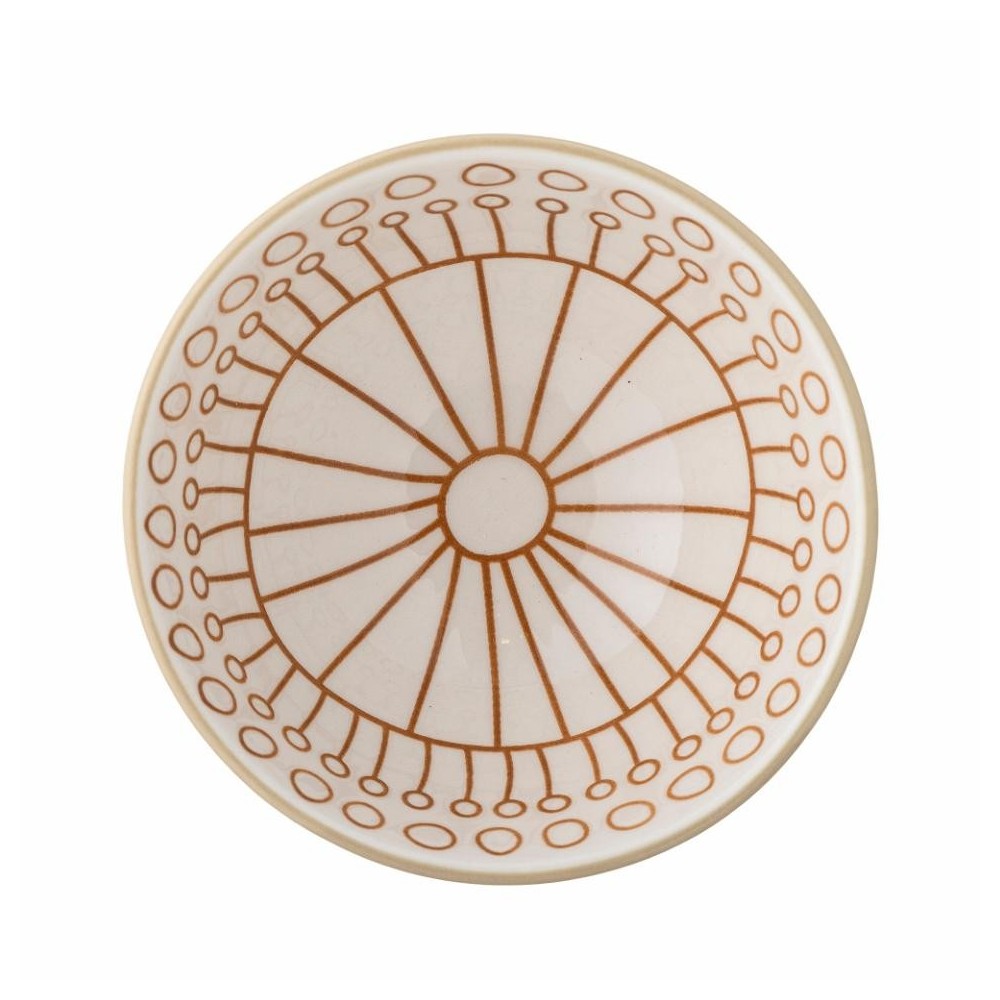 Assiette en érable, verte, en grès