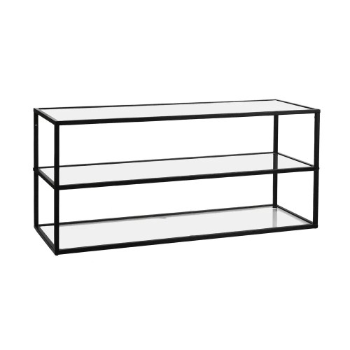 ESZENTIAL plank L 90 x B 30 x H 40 cm - zwart