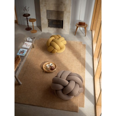 Pouf cuscino grigio annodato 2