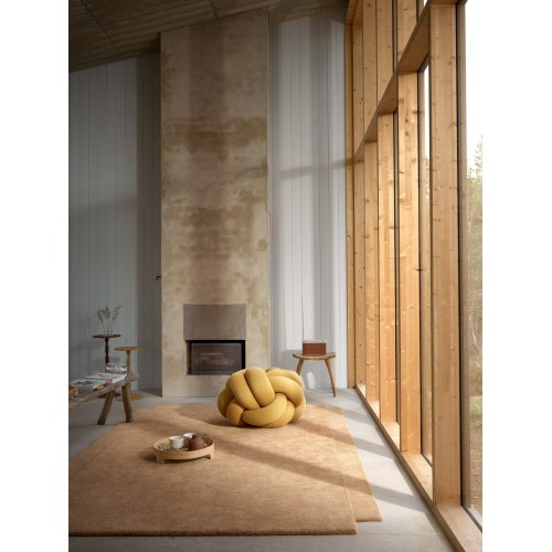 Pouf cuscino grigio annodato