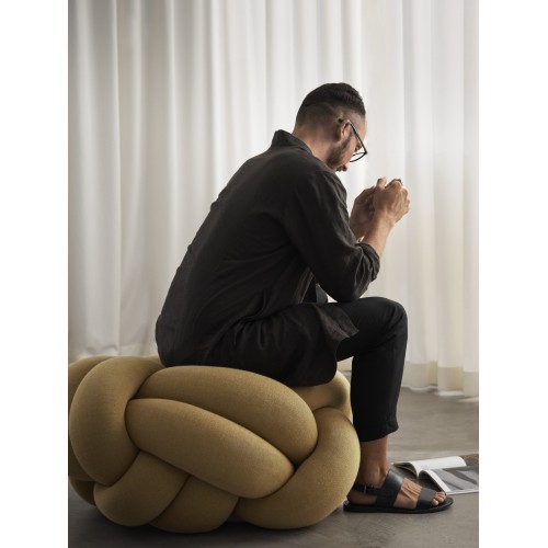 Sitzsack Kissen mit Schleifen grau