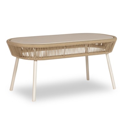 Mesa de centro Loop beige / blanco piedra Vincent Sheppard Vincent Sheppard