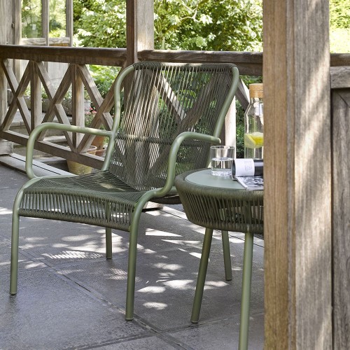 Bijzettafel Loop beige / stone white Vincent Sheppard