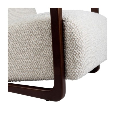 SESSEL NAROBI ECRU 64.5X85.5XH71CM BOUCLETTE 2