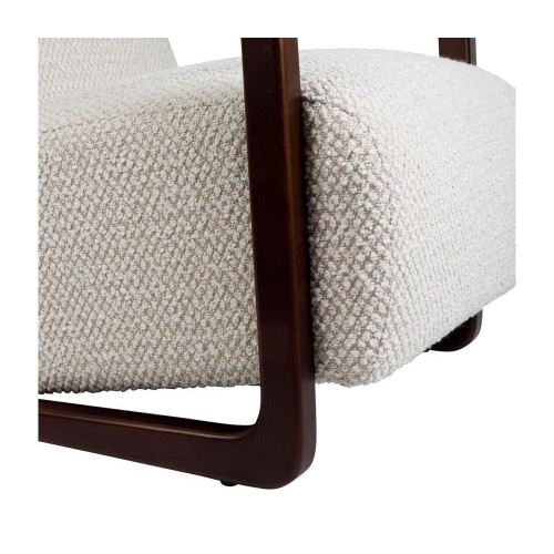 SILLÓN NAROBI ECRU 64.5X85.5XH71CM BOUCLETTE