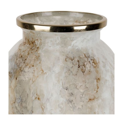 JARRÓN DE MÁRMOL BEIGE BURGAU -