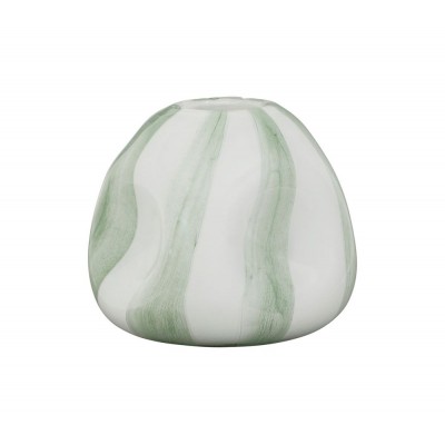 ALLEN VASE SAUGE ET BLANC s CÔTE TABLE