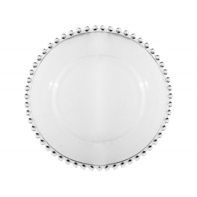 ASSIETTE FLACH aus Glas PERLOA D20.5cm CÔTE TABLE
