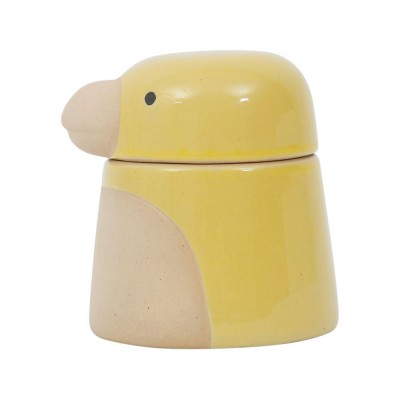 Topf mit Deckel CALAO GELB aus Steingut CÔTE TABLE