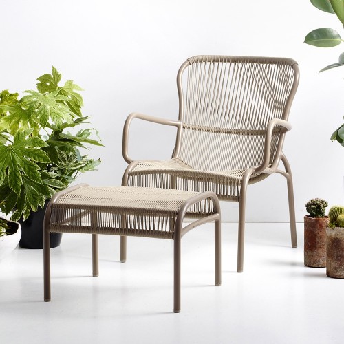 Sedia lounge Loop tortora Vincent Sheppard