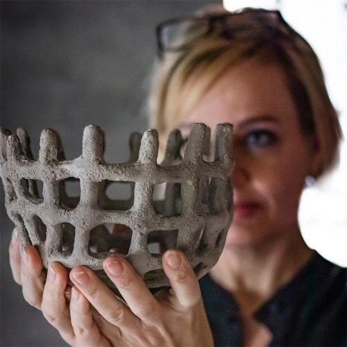 ŒUVRE D'ART Vase artistique sable