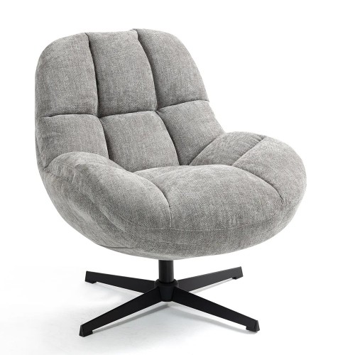 Molto blue swivel armchair