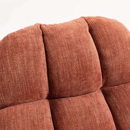 Molto terracota draaifauteuil