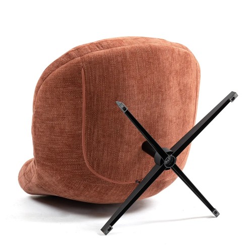 Fauteuil pivotant Molto terracota