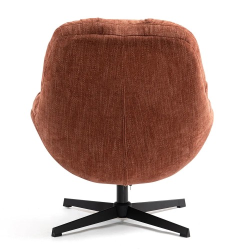 Molto terracota draaifauteuil