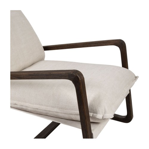 AZENOR CHENE en NATURAL LINEN ARMCHAIR