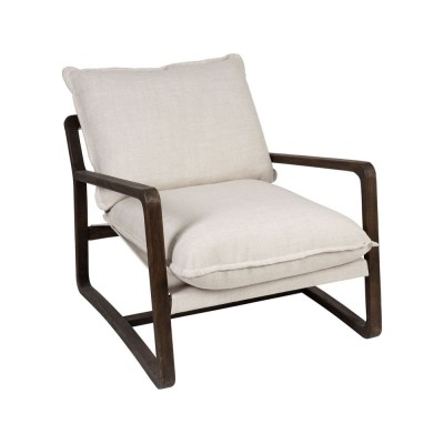 FAUTEUIL AZENOR CHENE et LIN NATUREL 2