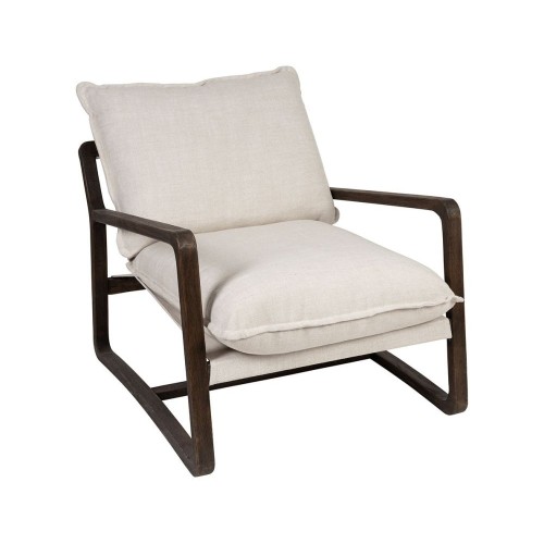 AZENOR CHENE en NATURAL LINEN ARMCHAIR
