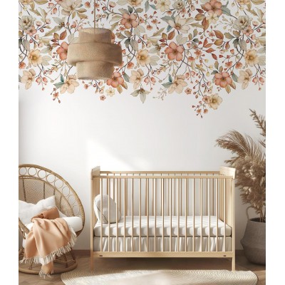 Papier peint panoramique Jardin fleuri - LOUISON Lilipinso