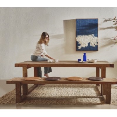 Tafel - ANDALUCIA - L 240 x B 90 x H 76 cm - naturel 2