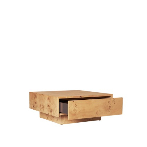 Table basse de rangement en ronce
