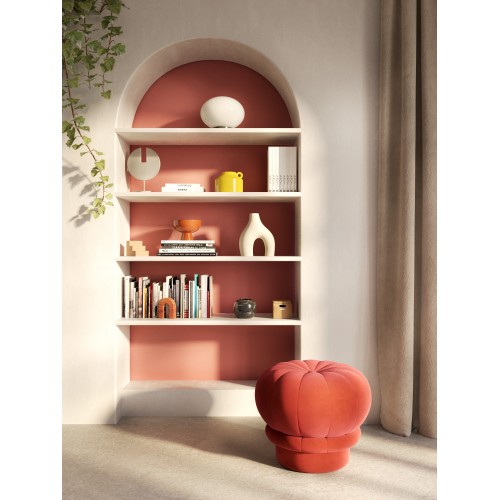 Claudie pouffe - madder red