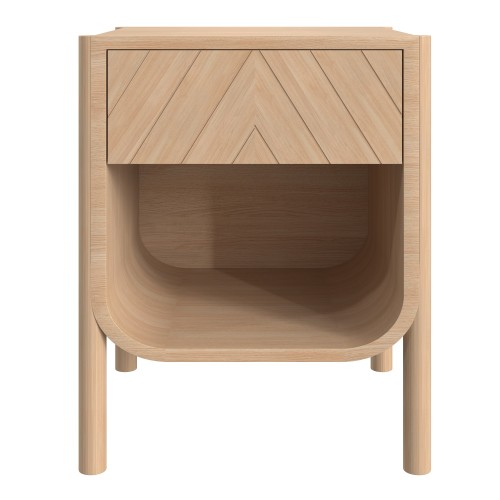 Marius natural oak bedside table
