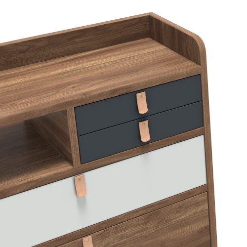 Gaston wandbureau 60 cm, walnoot