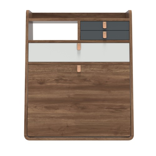 Gaston wandbureau 60 cm, walnoot
