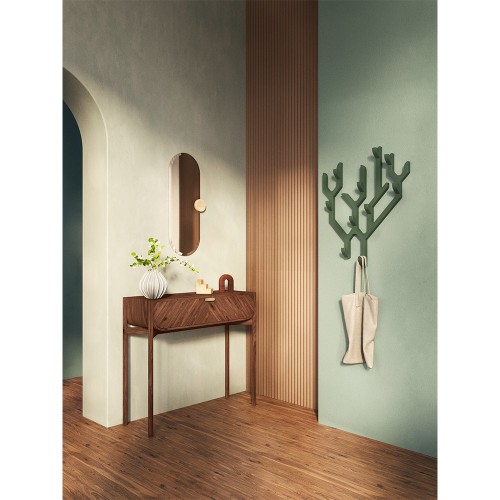 Sonia mirror, smoked glass, natural oak