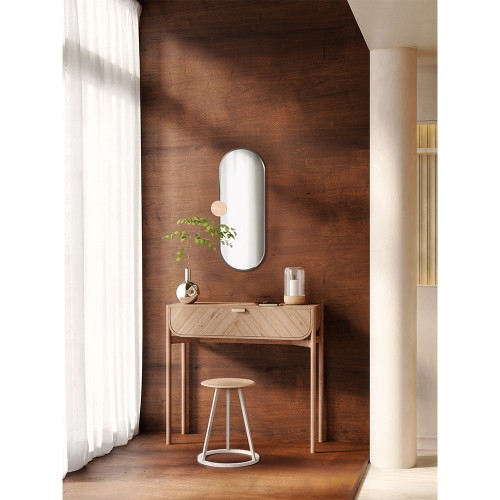 Sonia mirror, smoked glass, natural oak