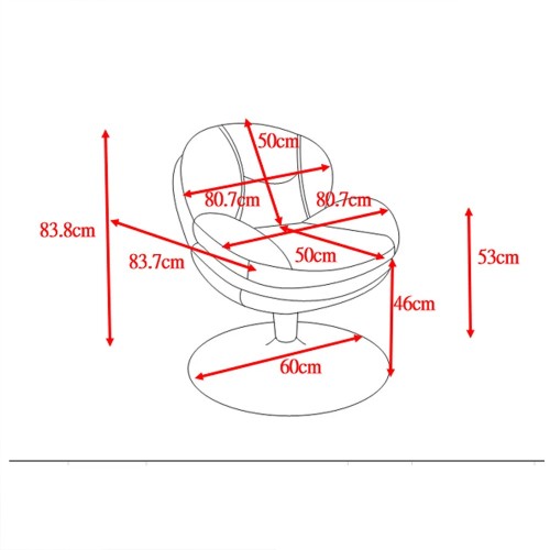 Fauteuil TOPI velours côtelé terracotta