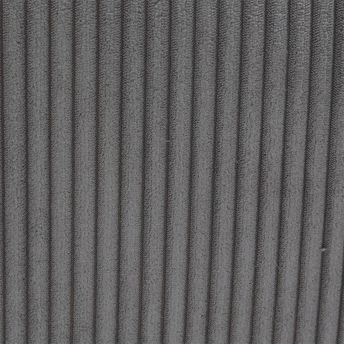 Fauteuil TOPI velours côtelé gris